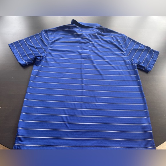 ⛳️Very nice PGA Tour golf shirt Mens XL. Embroidery. Blue/Blk/White stripe - Picture 5 of 5